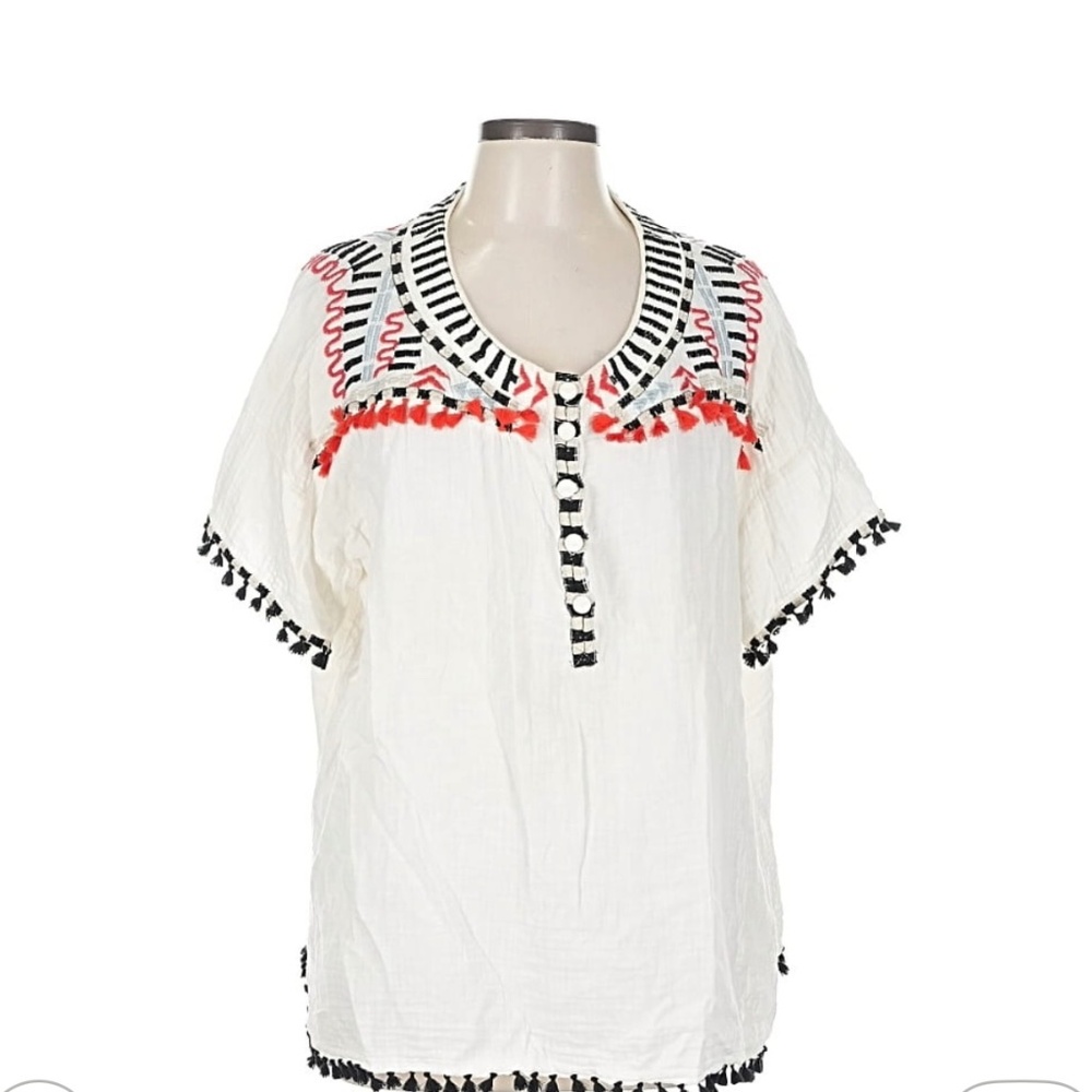 Johnny Was short sleeve blouse L
